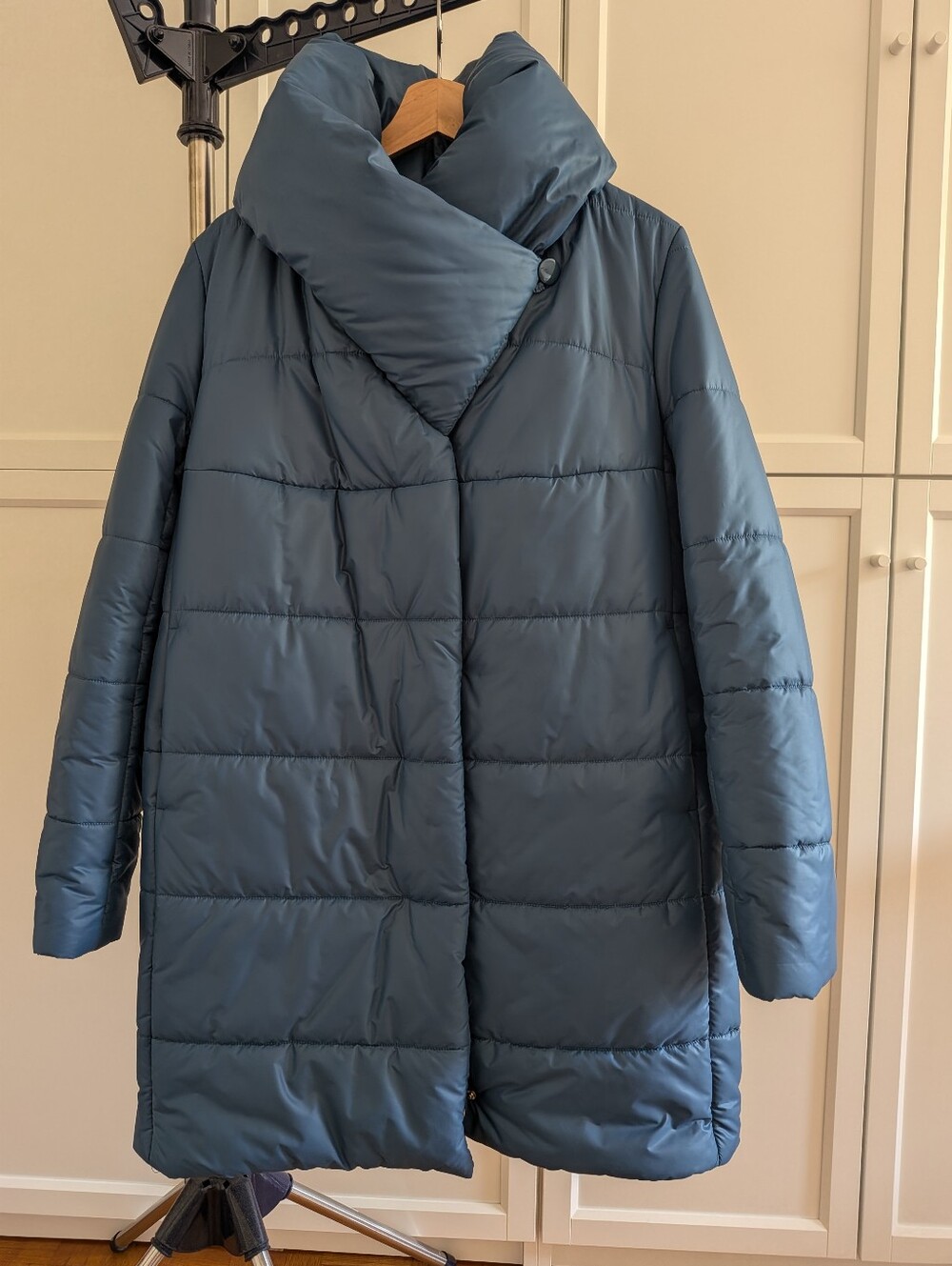 Classic Elema Quilted Jacket in Teal, Size M
